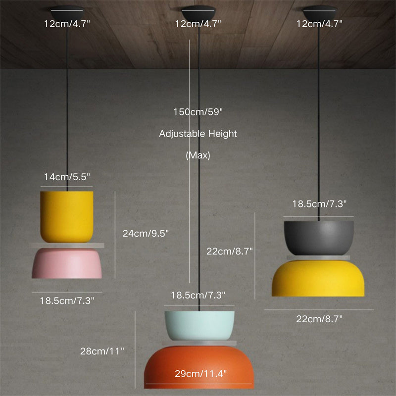 Vibrant Modern LED Pendant Light