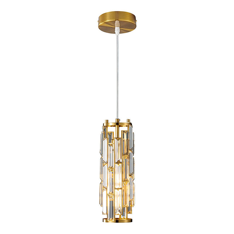 Lumière Luxe Crystal Pendant Light Black/Gold/Chrome