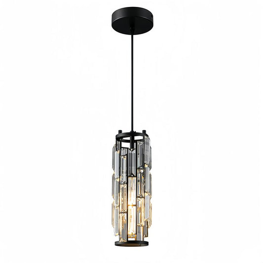 Lumière Luxe Crystal Pendant Light Black/Gold/Chrome