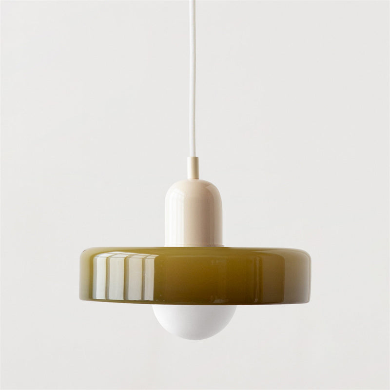 Nordic Glass Mid-Century Pendant Light.