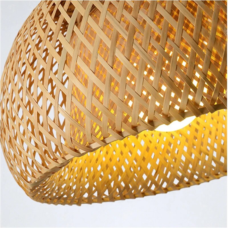 Handwoven Bamboo Pendant Light