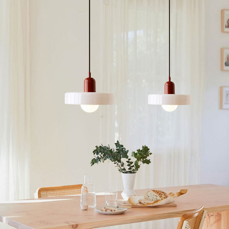 Nordic Glass Mid-Century Pendant Light.