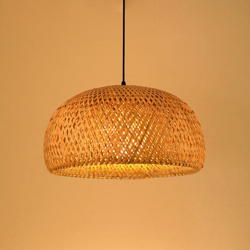 Handwoven Bamboo Pendant Light