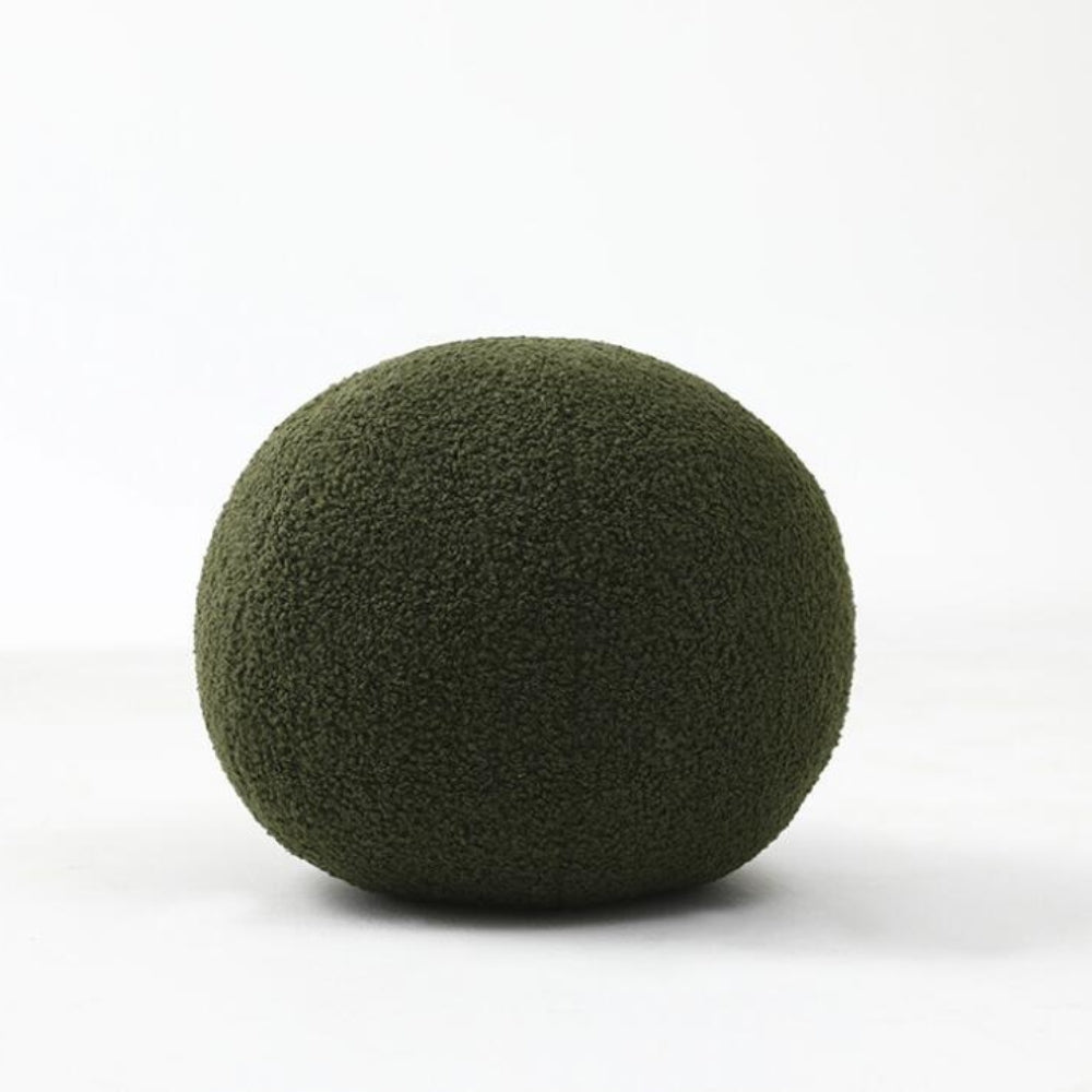 Plush Boucle Ball Cushion