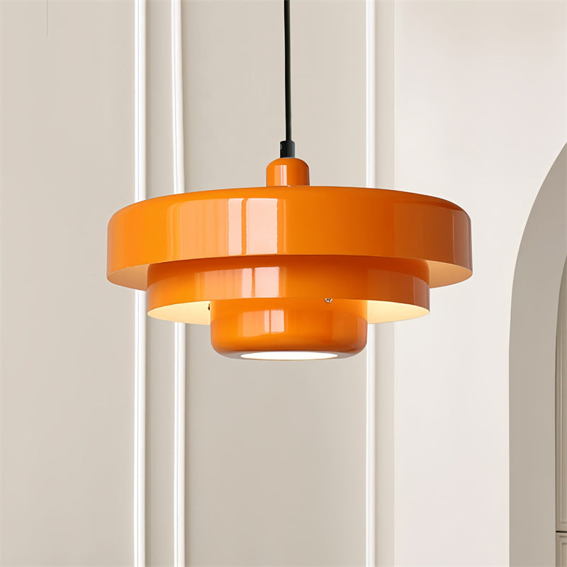 Vintage Hand-Blown Glass Pendant Light