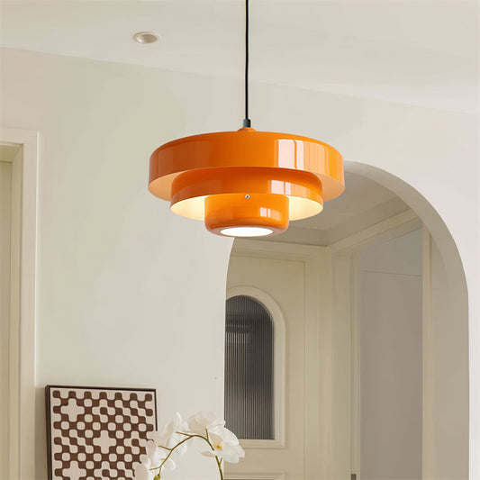 Vintage Hand-Blown Glass Pendant Light