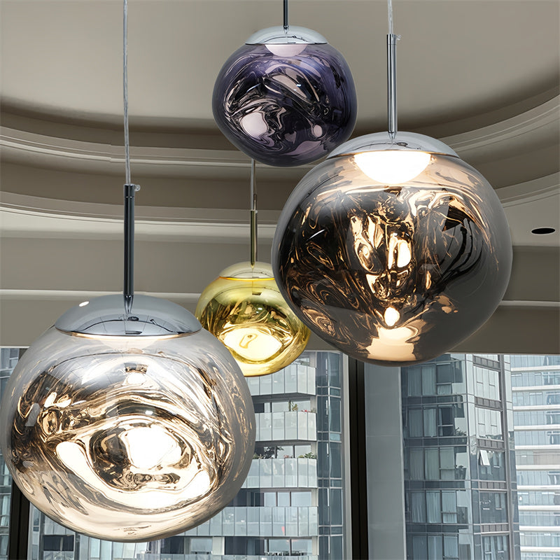 Lava Glow Globe Pendant Light