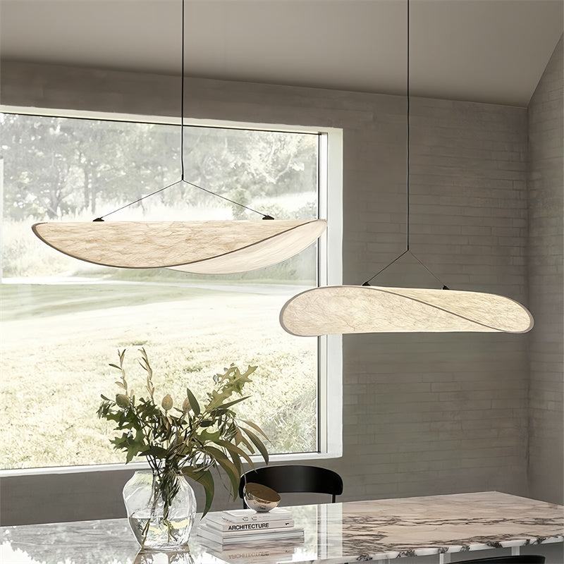 Elegant Silk Pendant Chandelier with Fabric Shade