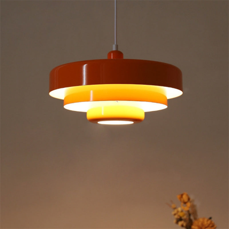 Vintage Hand-Blown Glass Pendant Light