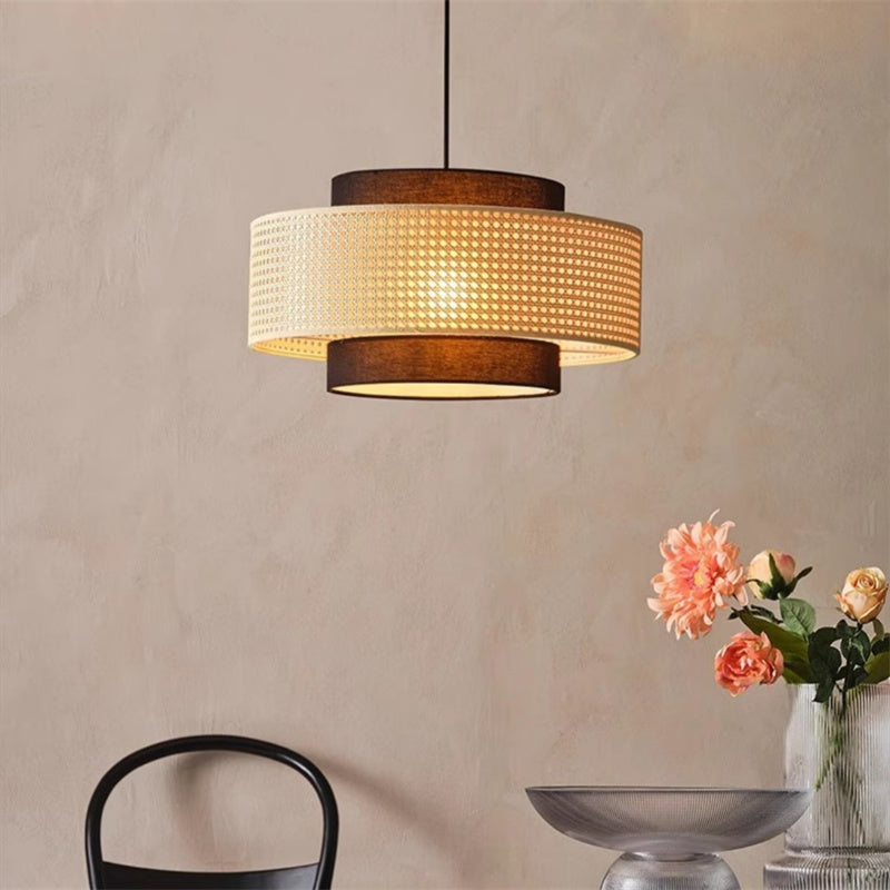 Handwoven Rattan Pendant Light