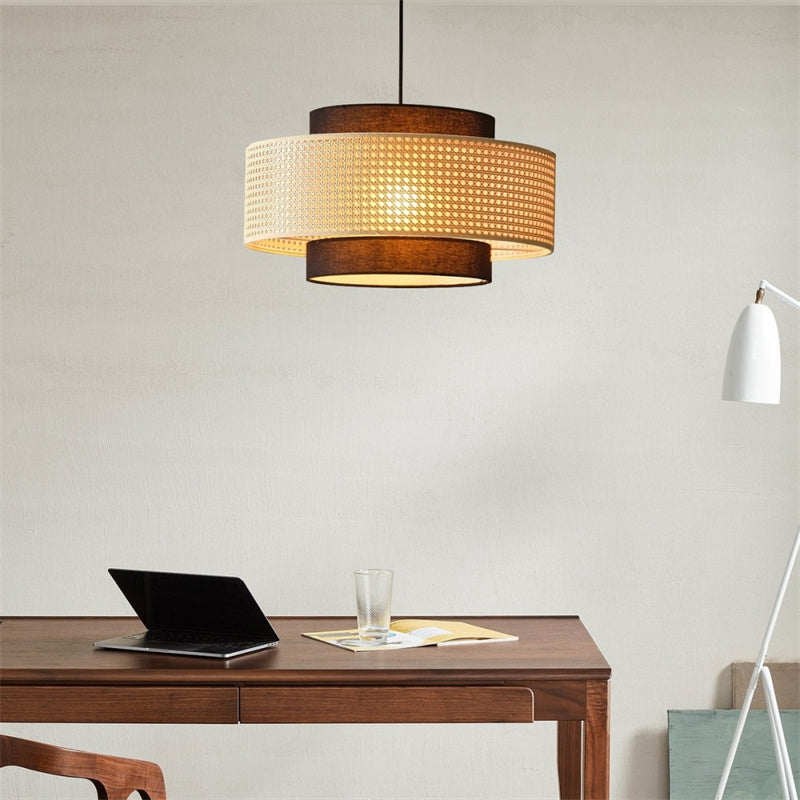 Handwoven Rattan Pendant Light